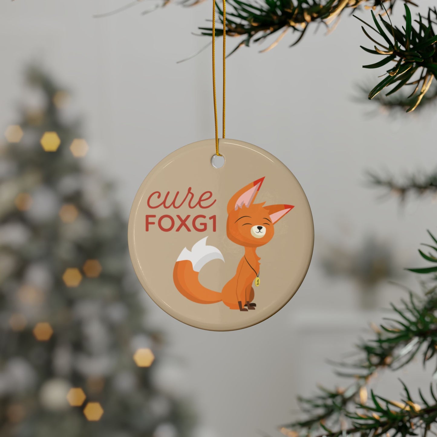 Neutral Cure FOXG1 Frankie Ornament