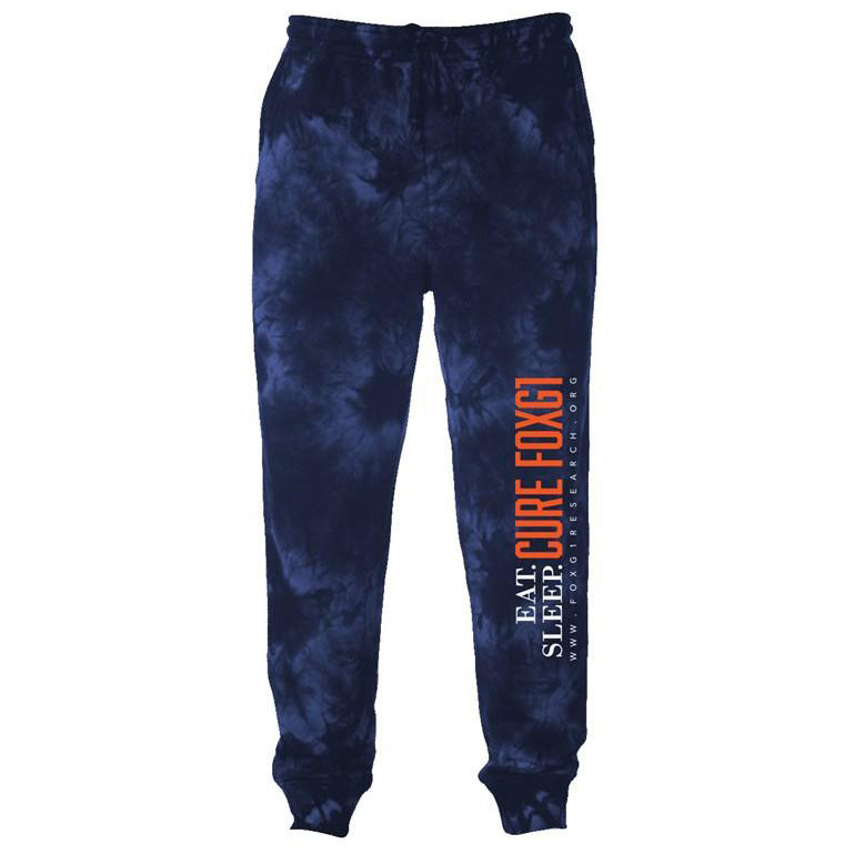 Eat Sleep Cure FOXG1 - Tie Dye Joggers