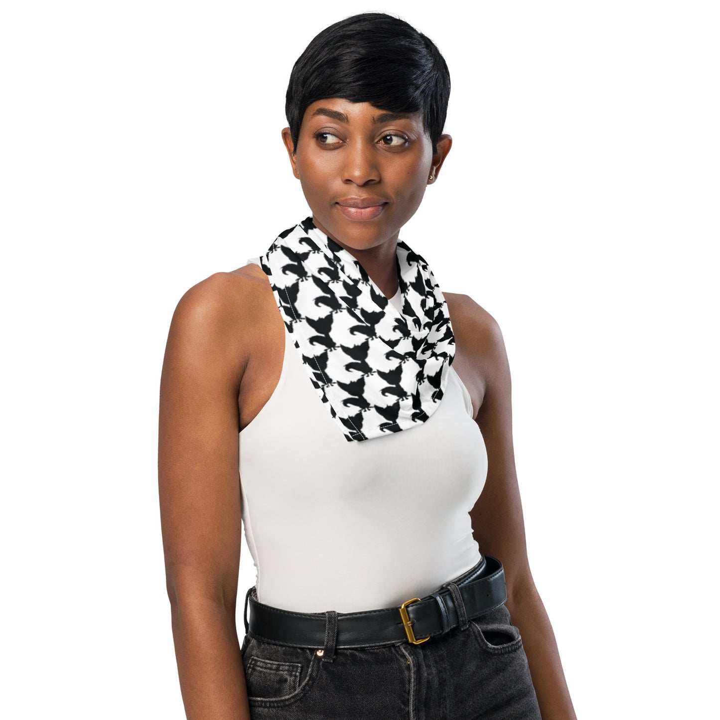 Frankie Houndstooth Bandana Bib