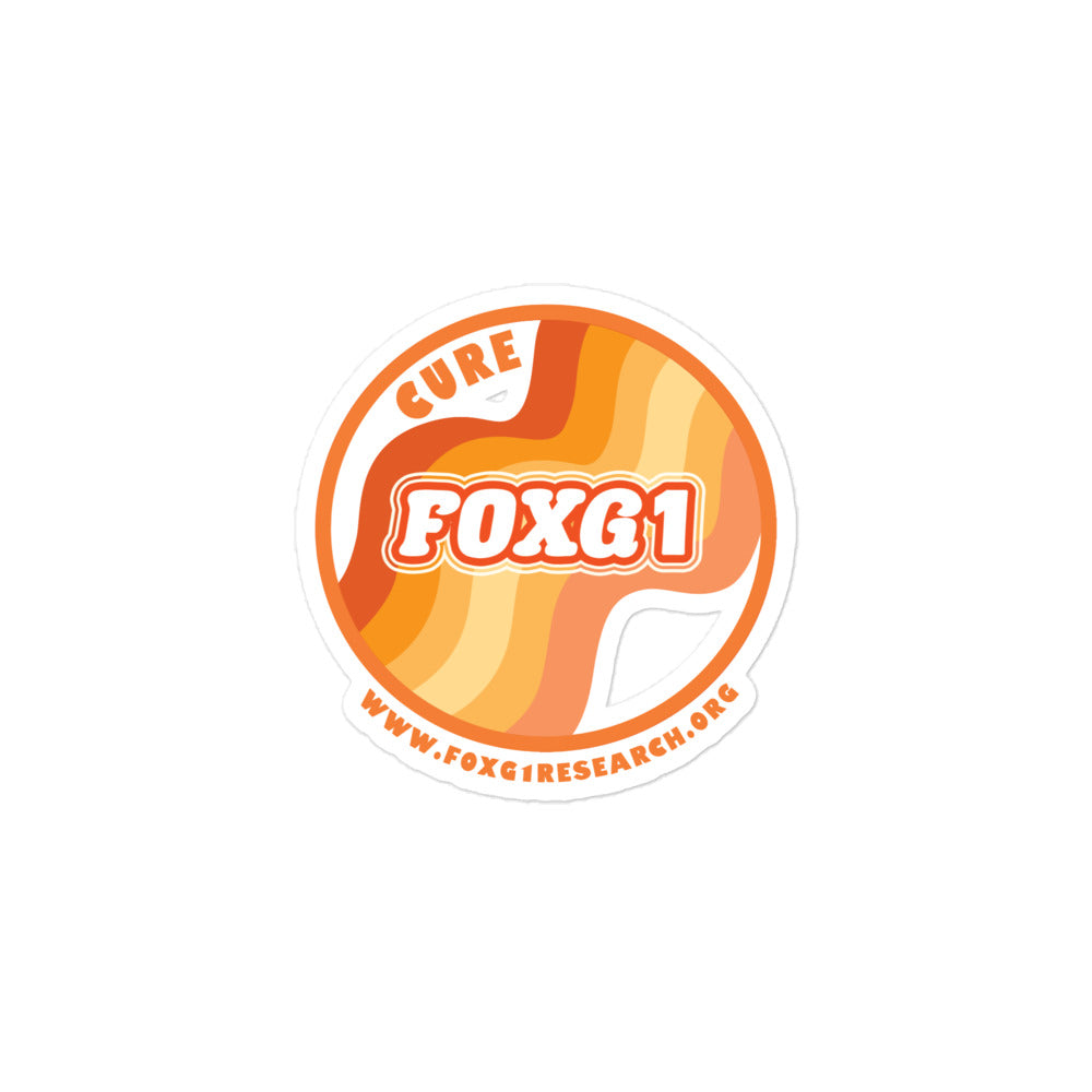 Cure FOXG1 - Orange Sticker