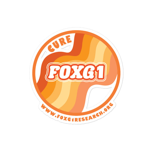 Cure FOXG1 - Orange Sticker