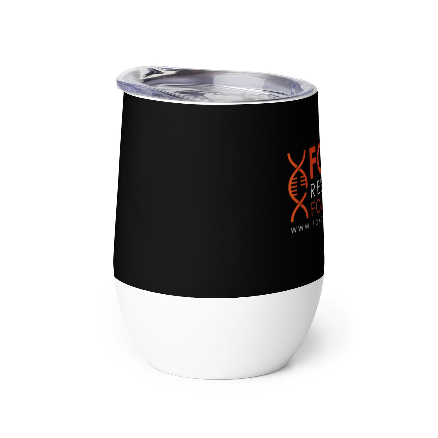 FOXG1 Foundation Wine Tumbler - Black