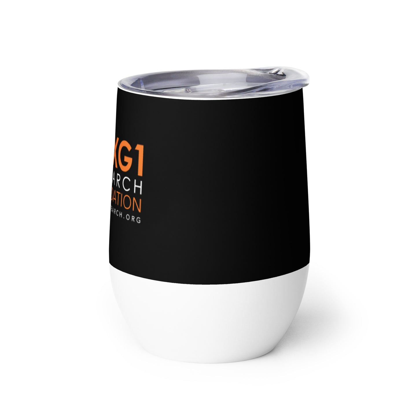 FOXG1 Foundation Wine Tumbler - Black