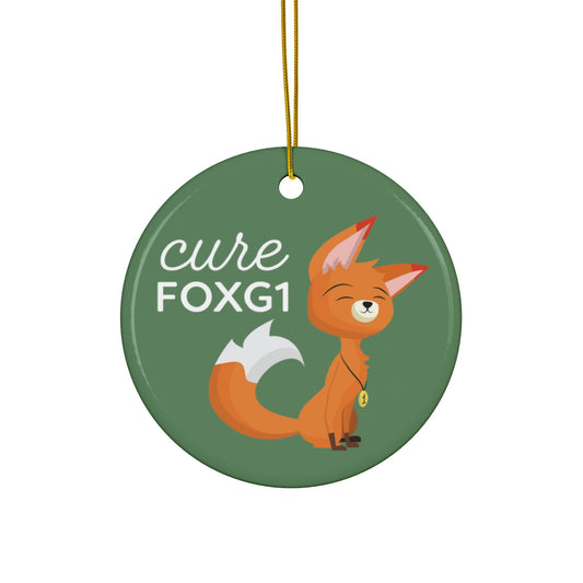 Green Cure FOXG1 Ceramic Ornament