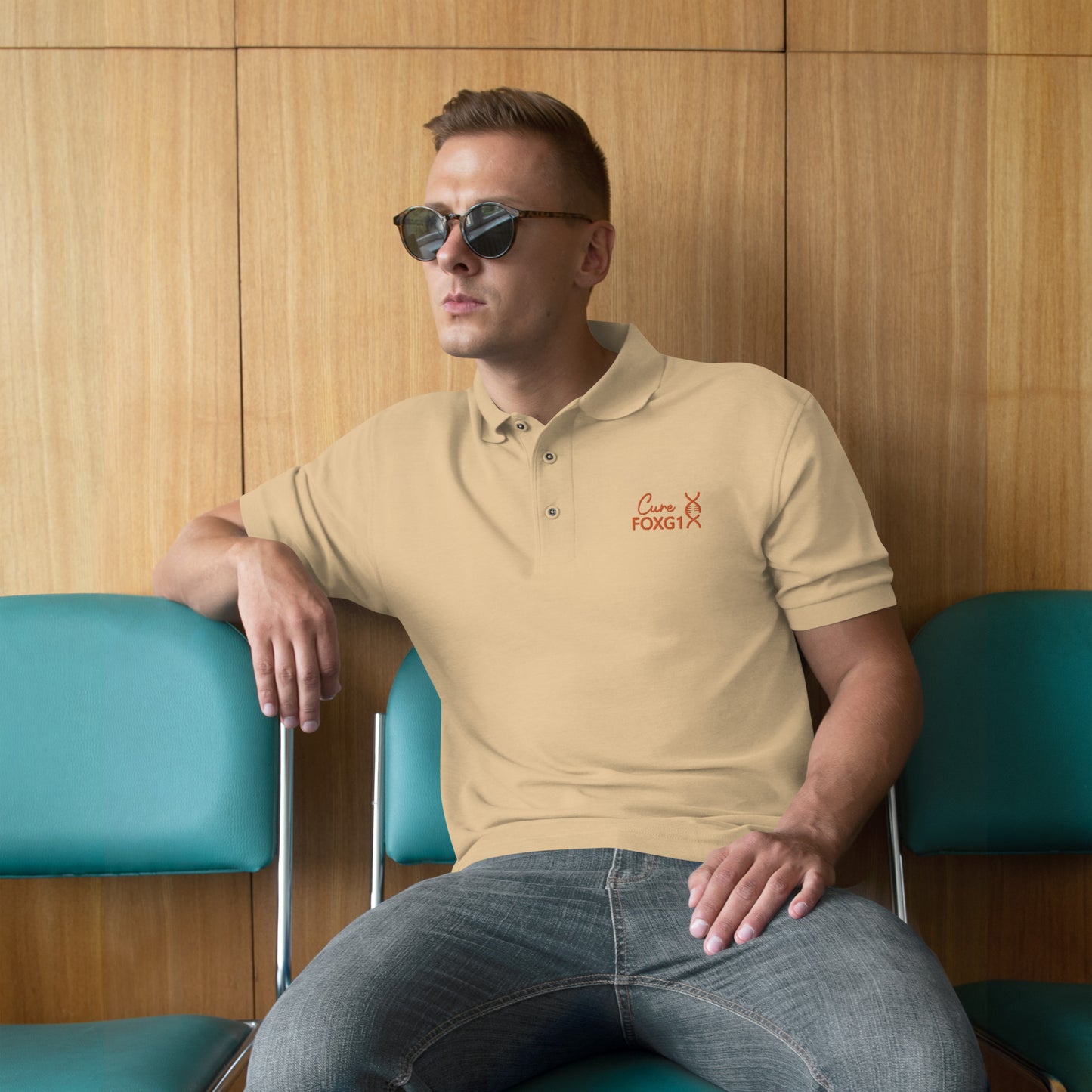 Cure FOXG1 Golf Shirt - Premium Polo