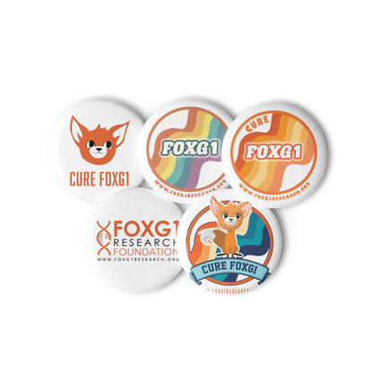 Cure FOXG1 Set of pin buttons