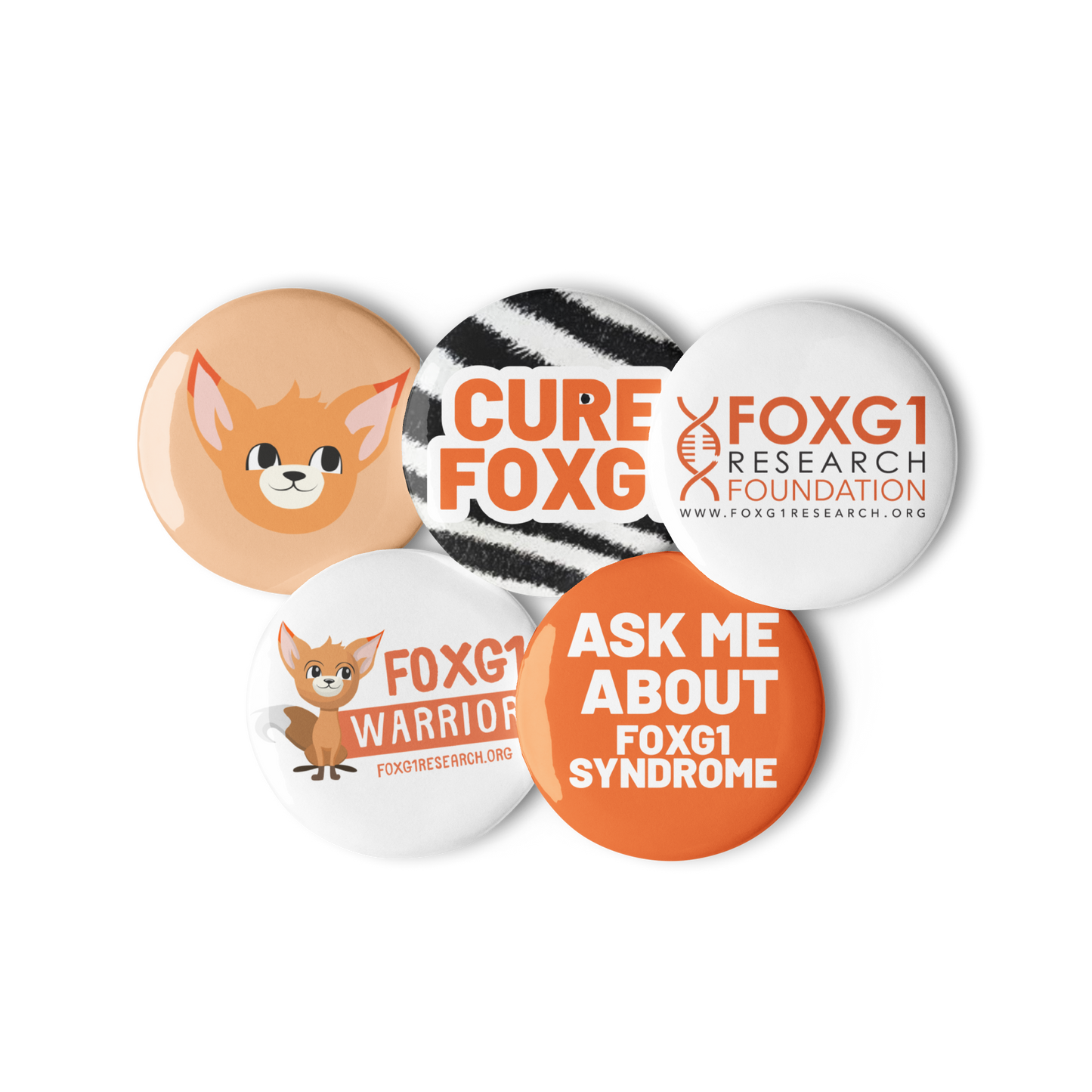 Cure FOXG1 Set of Pins