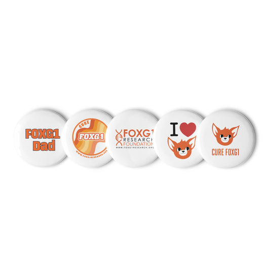 For Dad! FOXG1 Set of pin buttons