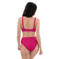 Fushia Donuts high-waisted bikini