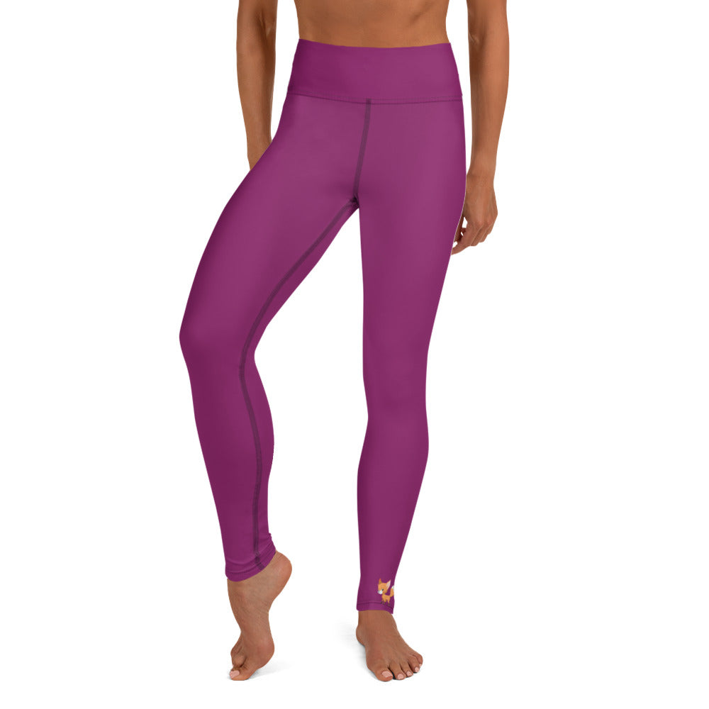 Frankie Collection - Yoga Leggings, Eggplant