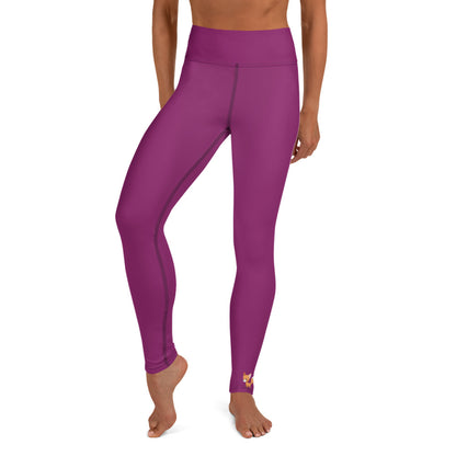 Frankie Collection - Yoga Leggings, Eggplant