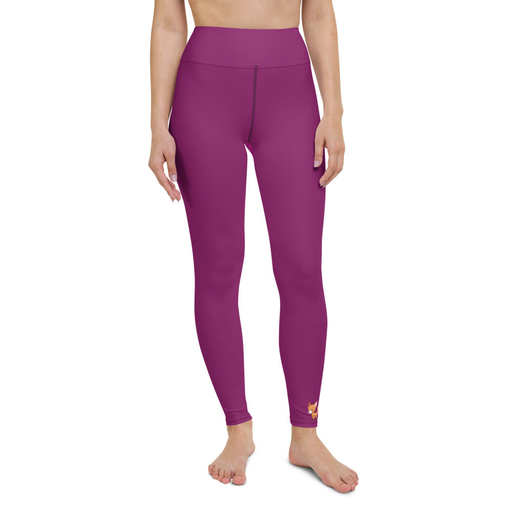 Frankie Collection - Yoga Leggings, Eggplant