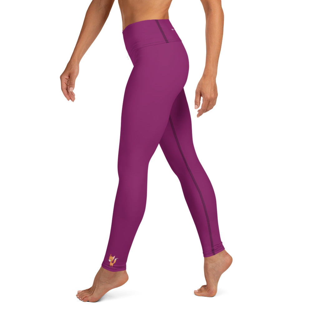 Frankie Collection - Yoga Leggings, Eggplant