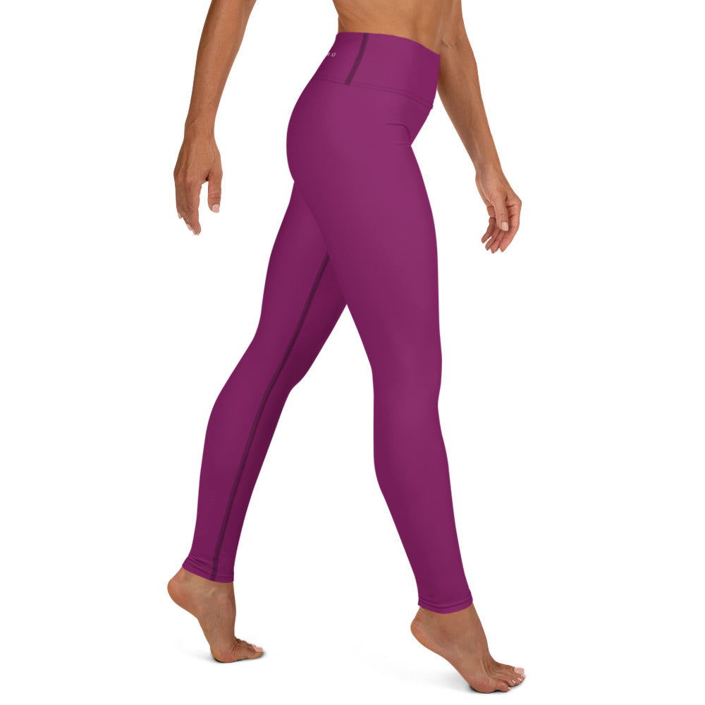 Frankie Collection - Yoga Leggings, Eggplant