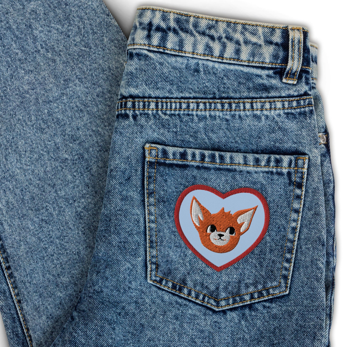 Frankie Love Embroidered Patch - Heart