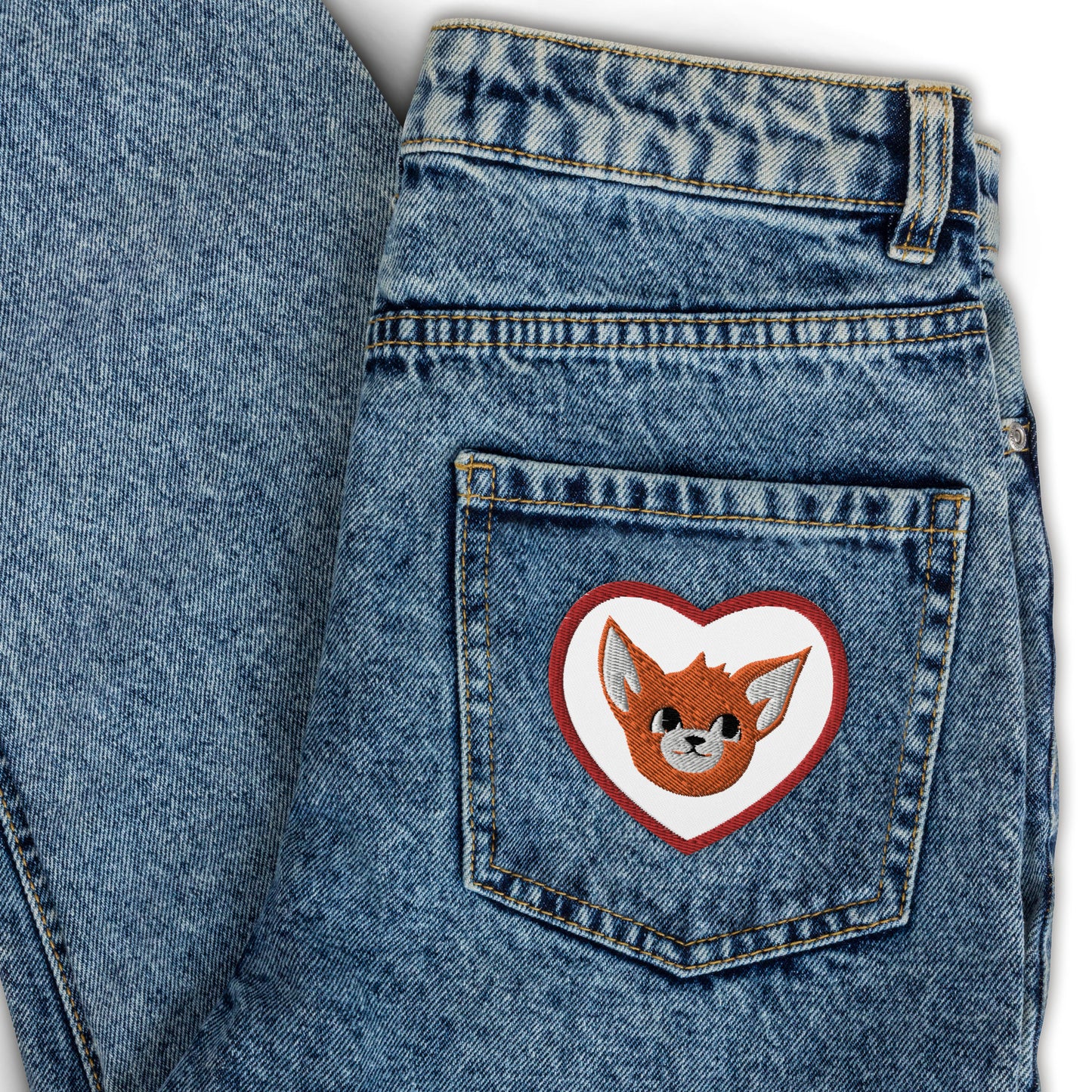 Frankie Love Embroidered Patch - Heart