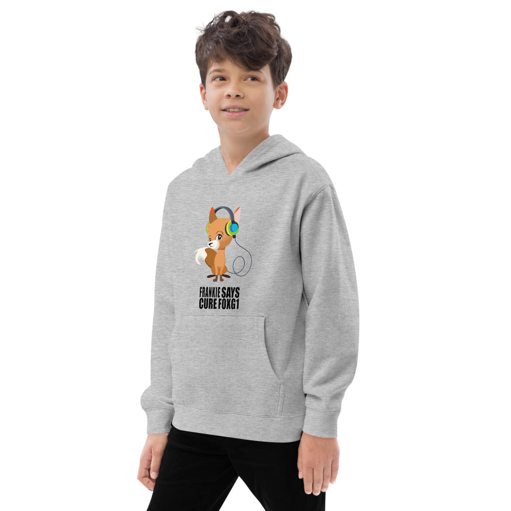 Frankie Says Cure FOXG1 - Kids Fleece Hoodie