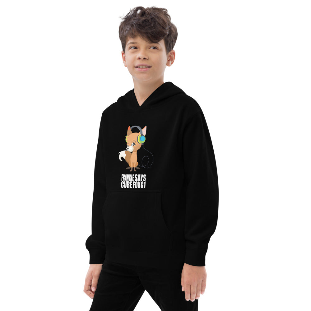 Frankie Says Cure FOXG1 - Kids Fleece Hoodie