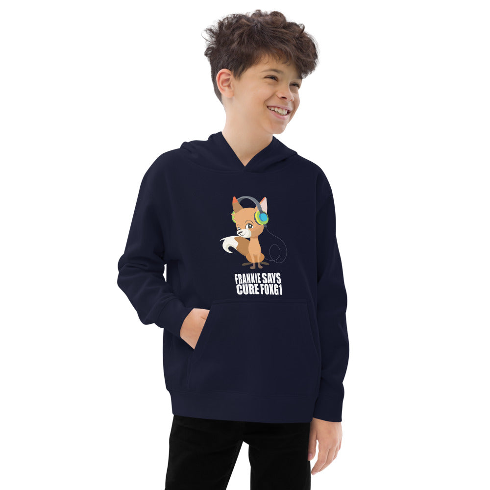 Frankie Says Cure FOXG1 - Kids Fleece Hoodie