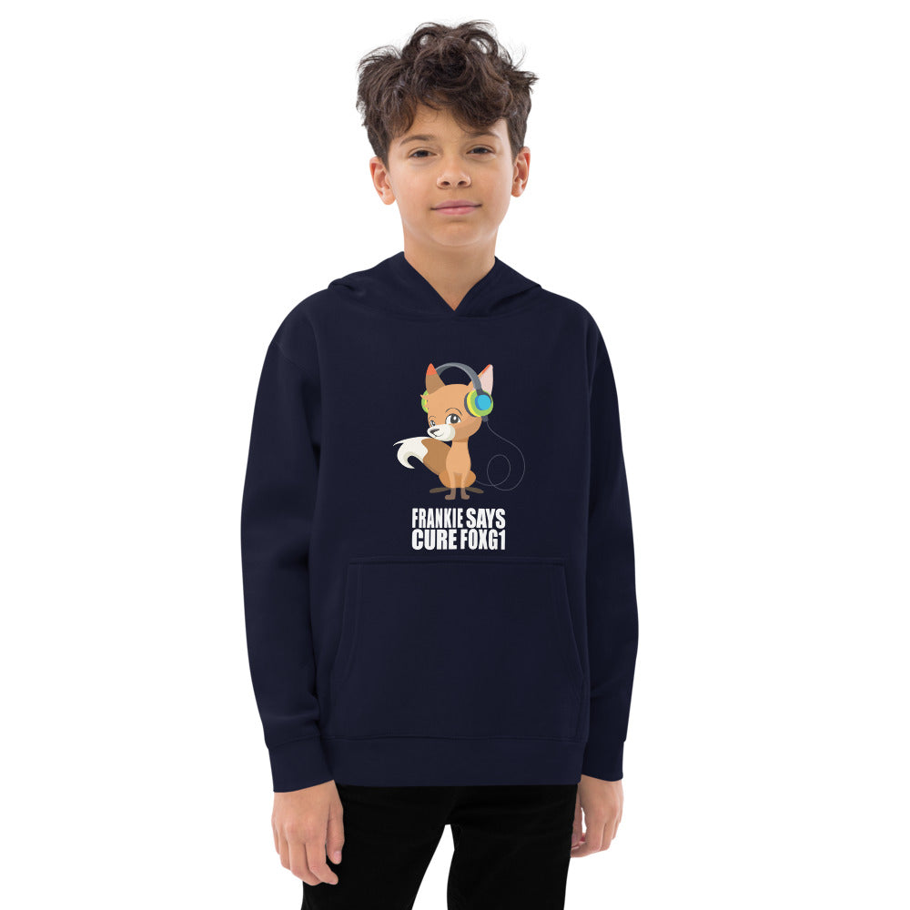 Frankie Says Cure FOXG1 - Kids Fleece Hoodie