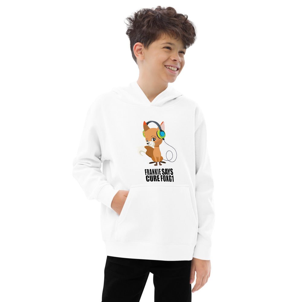 Frankie Says Cure FOXG1 - Kids Fleece Hoodie