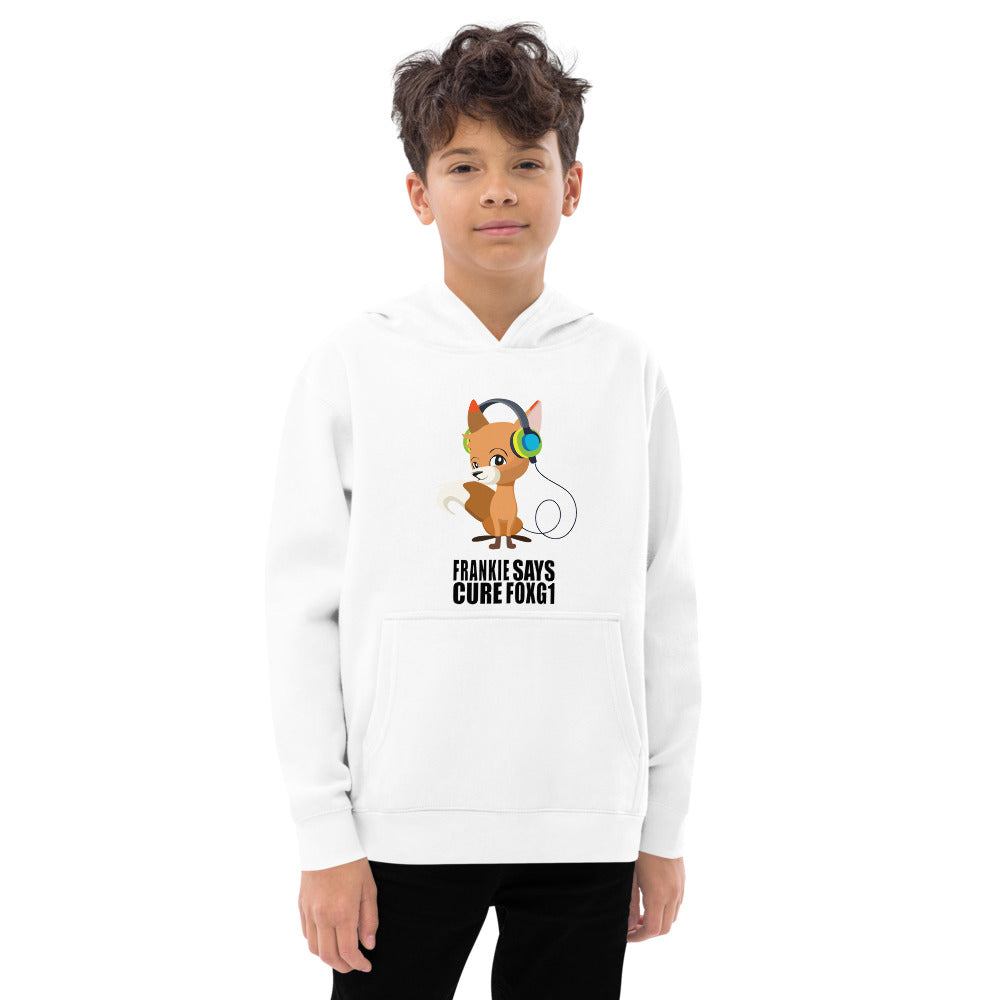 Frankie Says Cure FOXG1 - Kids Fleece Hoodie