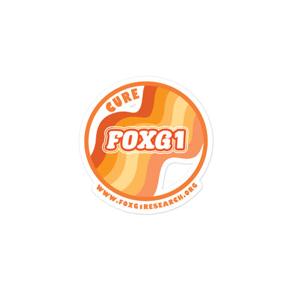 Cure FOXG1 - Orange Sticker