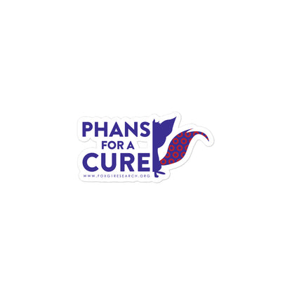 Phans for a Cure - Bubble-Free Stickers