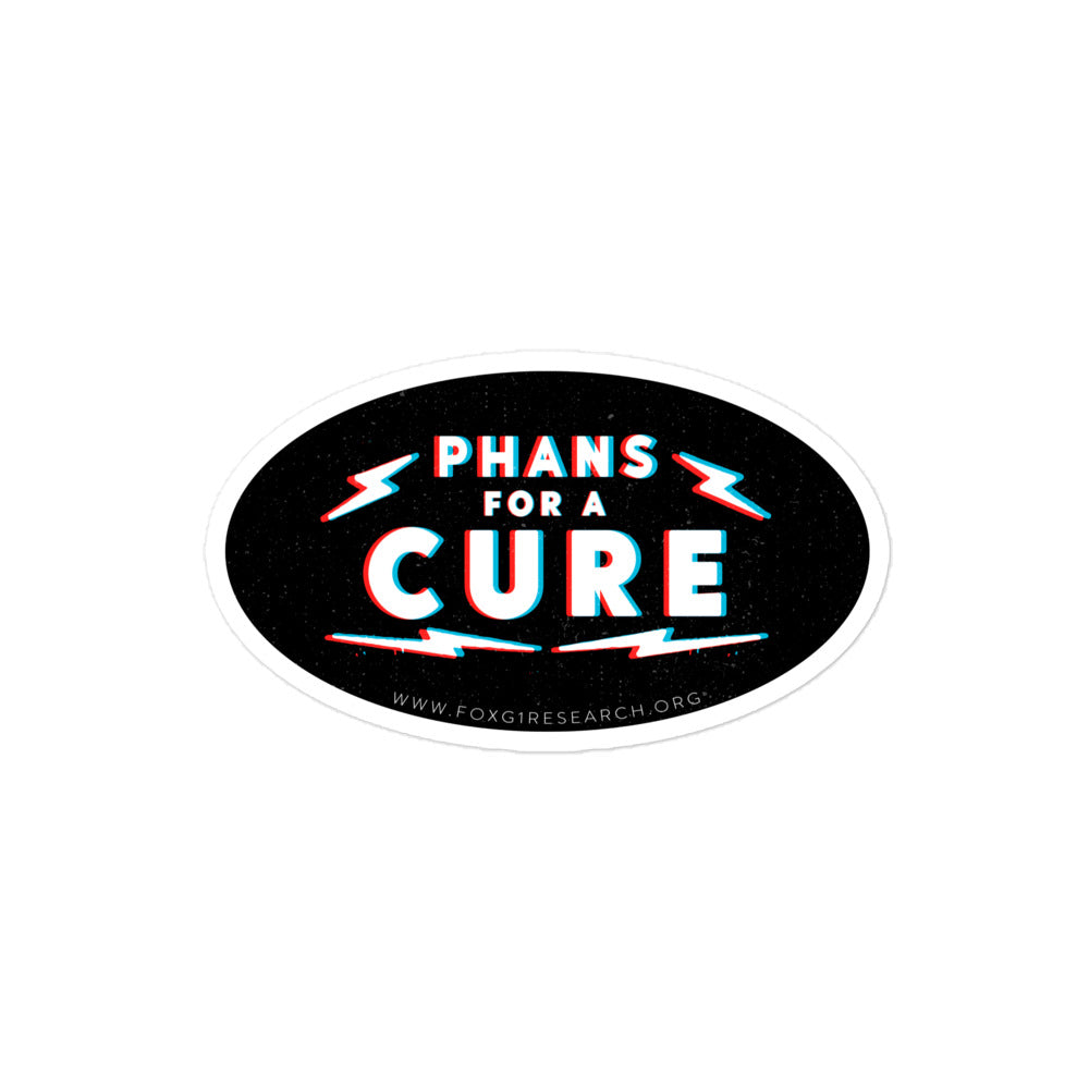 Phans for a Cure - Bubble-Free Stickers