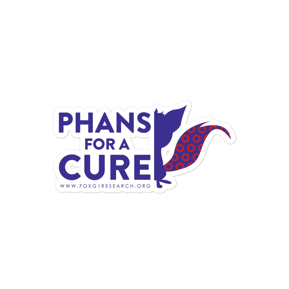 Phans for a Cure - Bubble-Free Stickers