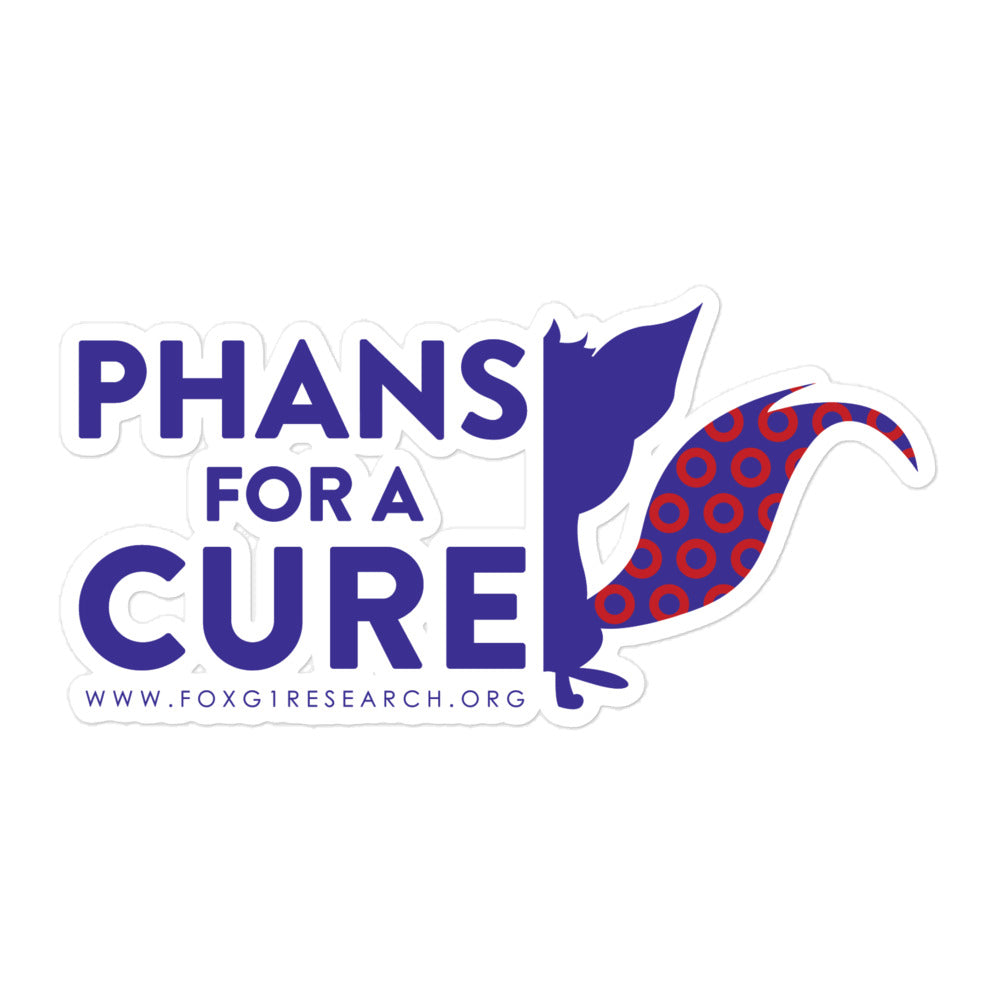 Phans for a Cure - Bubble-Free Stickers