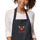 Embroidered Cure FOXG1 Organic Cotton Apron