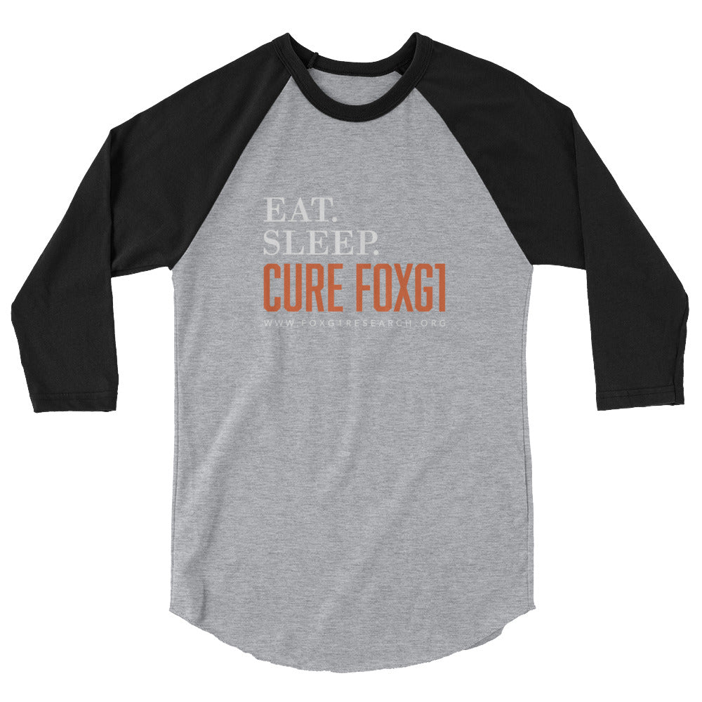 Eat Sleep Cure FOXG1 - Baseball Raglan T-shirt