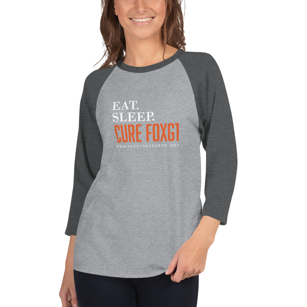 Eat Sleep Cure FOXG1 - Baseball Raglan T-shirt