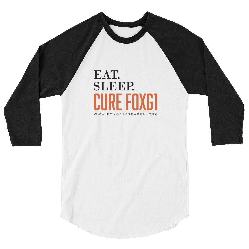 Eat Sleep Cure FOXG1 - Baseball Raglan T-shirt