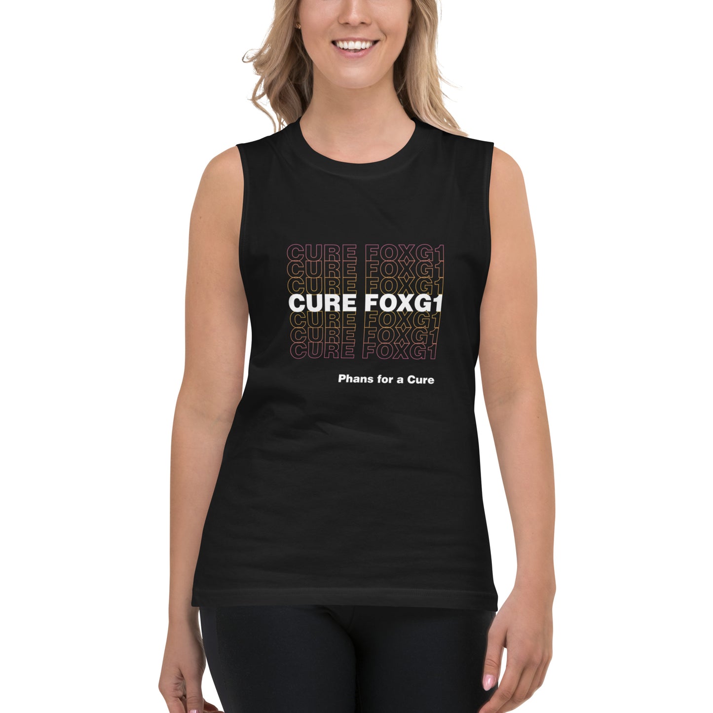 Read the Book, Cure FOXG1 - Unisex Muscle Shirt