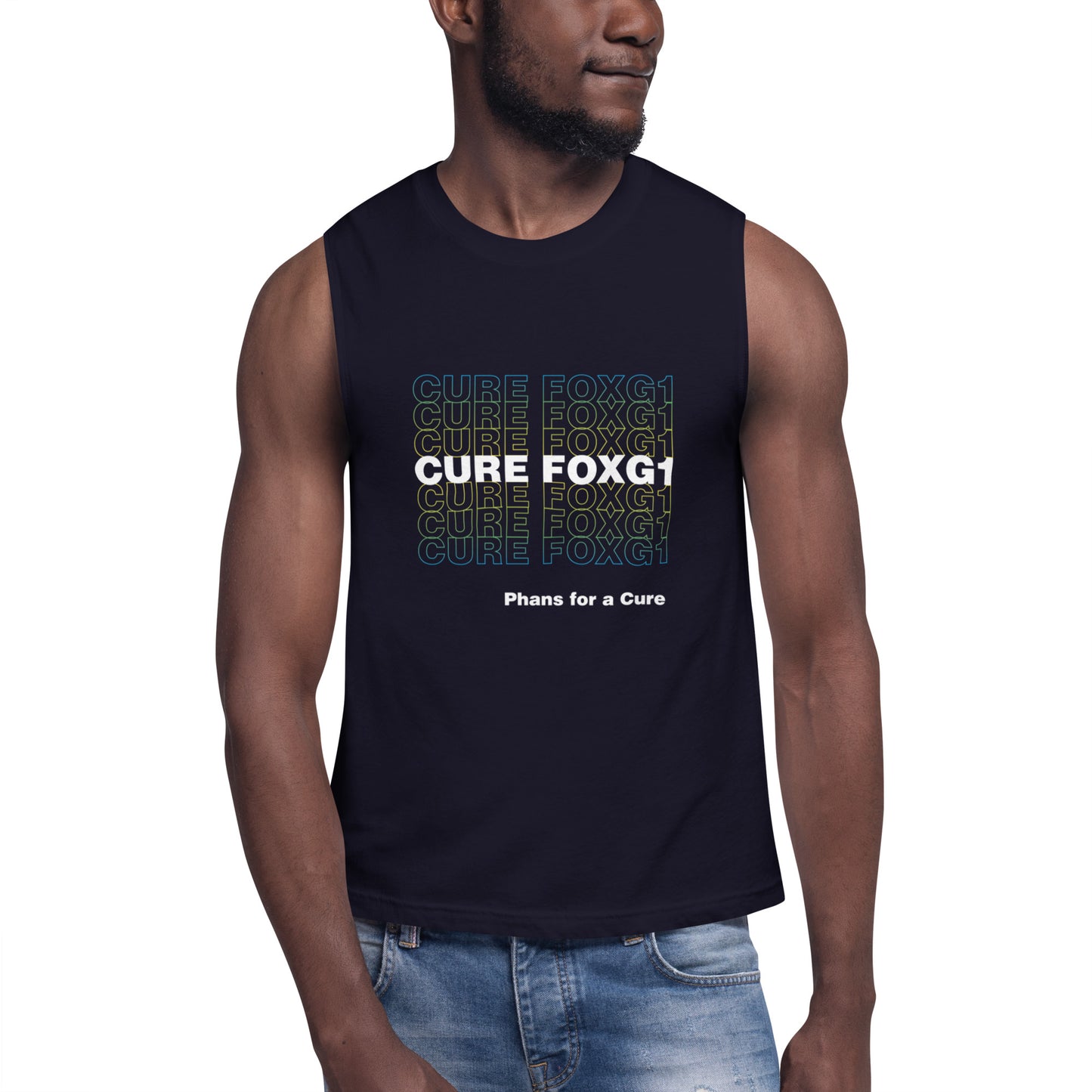 Read the Book, Cure FOXG1 - Unisex Muscle Shirt