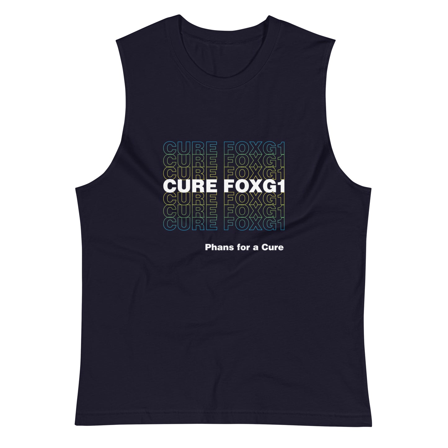 Read the Book, Cure FOXG1 - Unisex Muscle Shirt