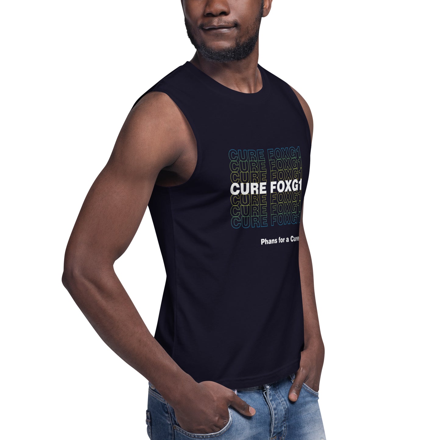 Read the Book, Cure FOXG1 - Unisex Muscle Shirt