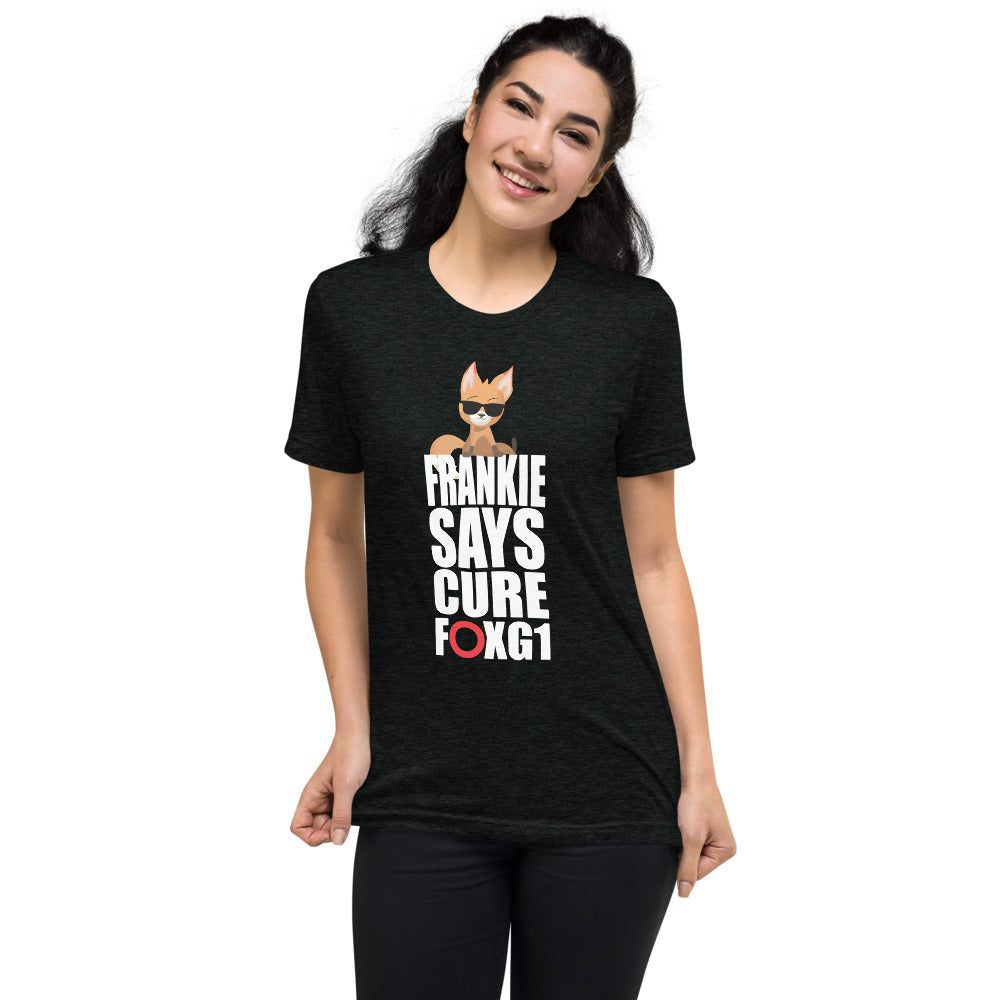 Frankie Says Cure FOXG1 - Tri-Blend T-shirt (With)