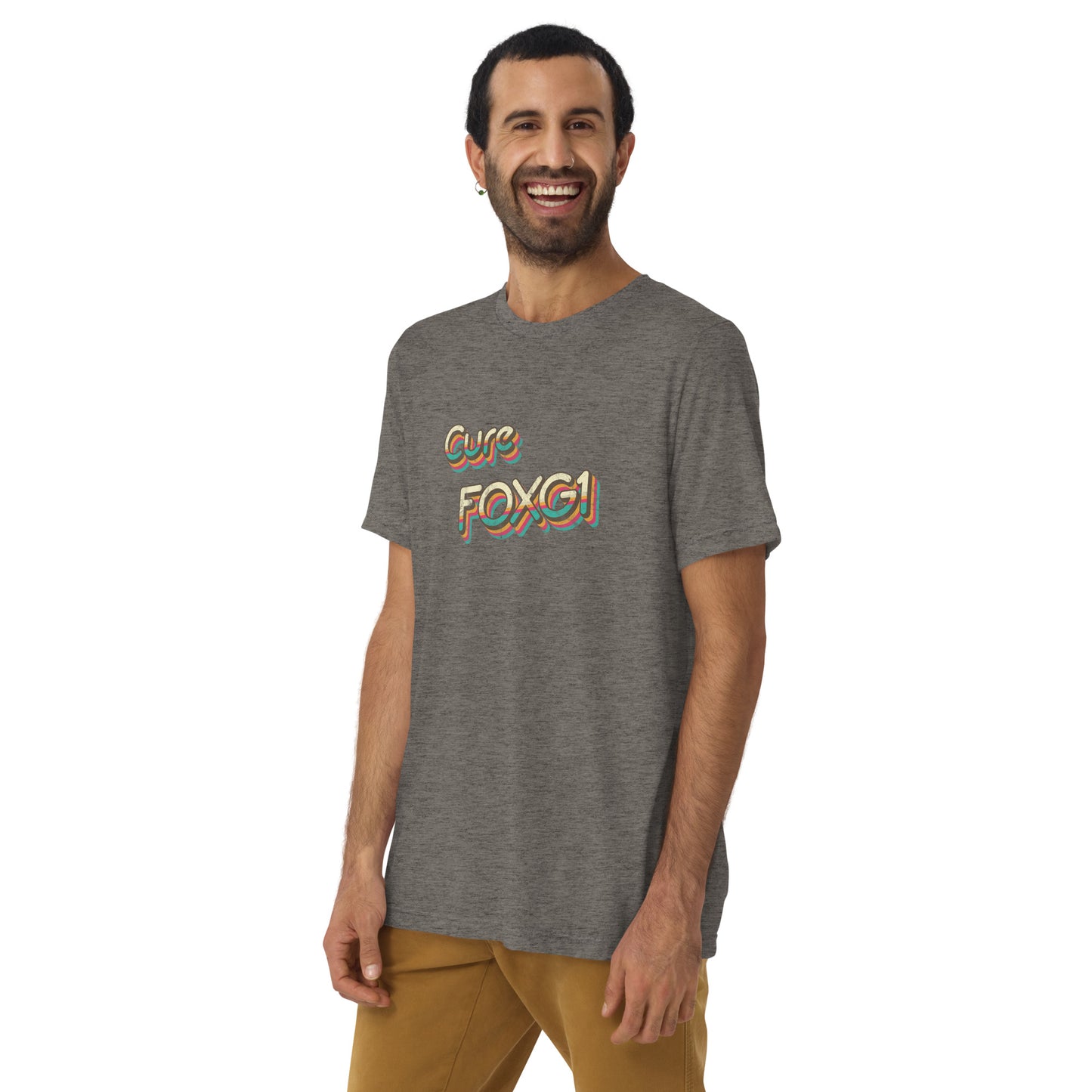 Cure FOXG1 - Tri-blend t-shirt