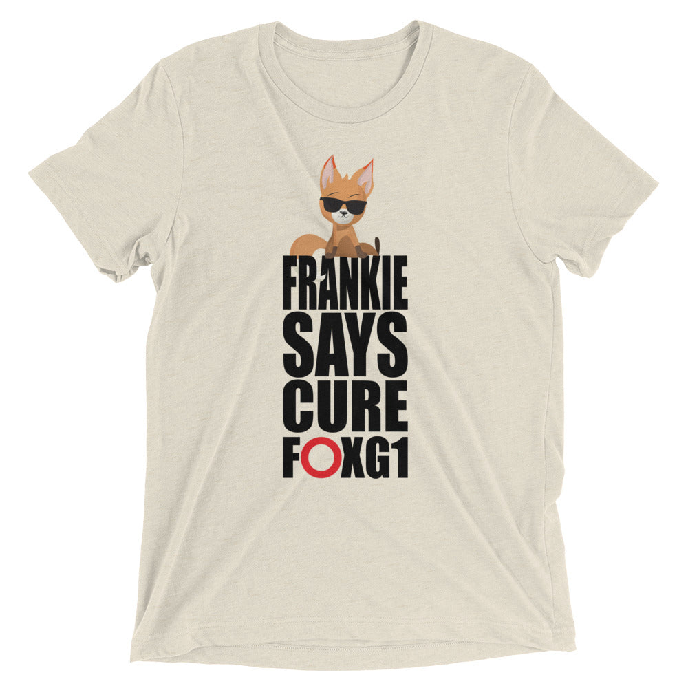 Frankie Says Cure FOXG1 - Tri-Blend T-shirt (With)