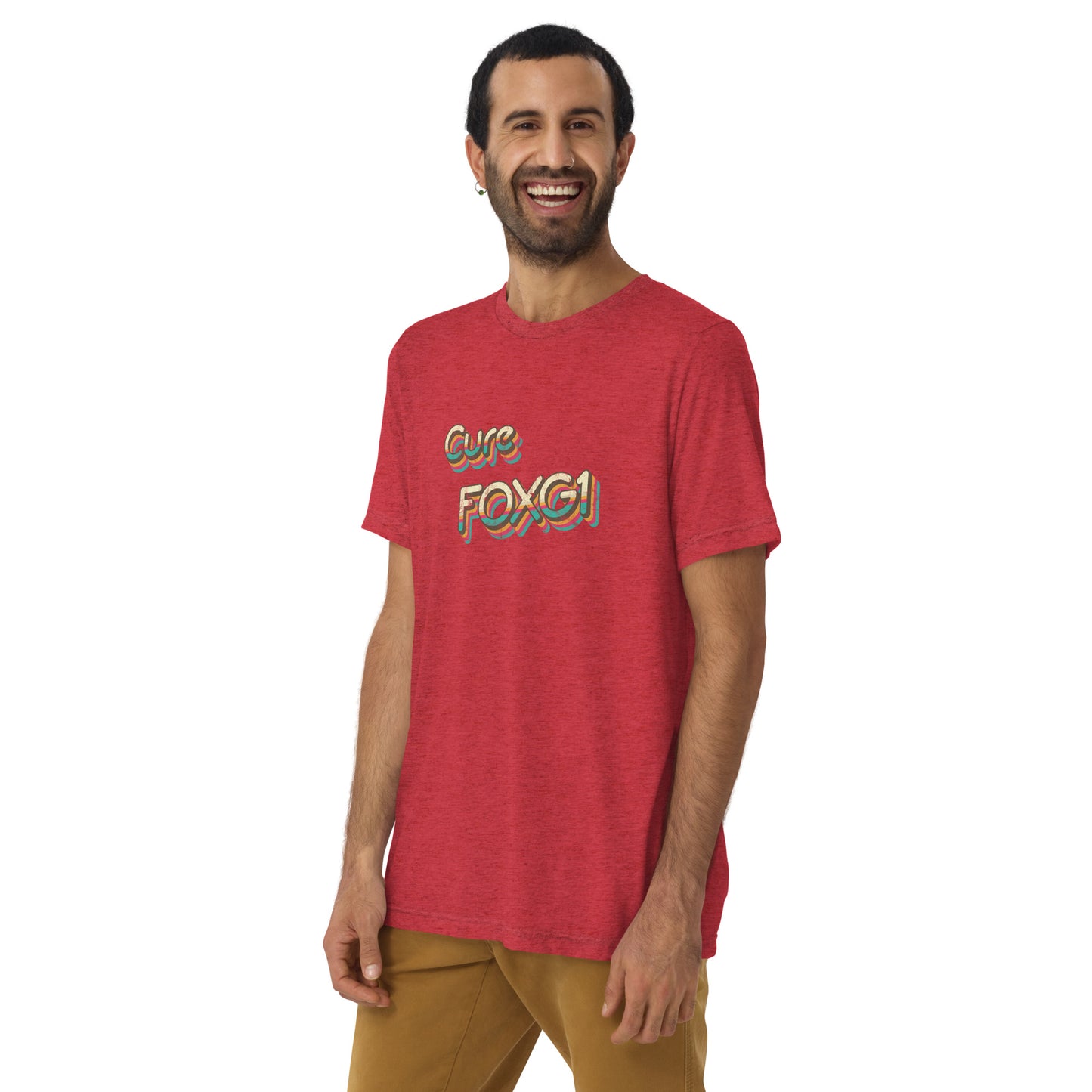 Cure FOXG1 - Tri-blend t-shirt