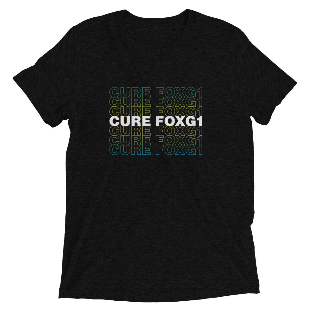 Cure FOXG1 Unisex Tri-Blend T-shirt - Neon