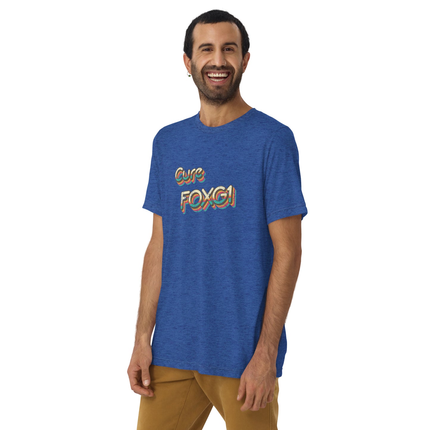 Cure FOXG1 - Tri-blend t-shirt