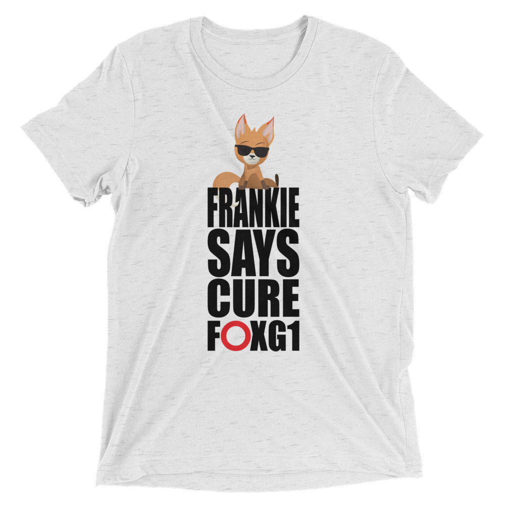 Frankie Says Cure FOXG1 - Tri-Blend T-shirt (With)