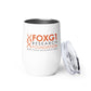 FOXG1 Foundation Wine Tumbler - White