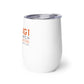 FOXG1 Foundation Wine Tumbler - White