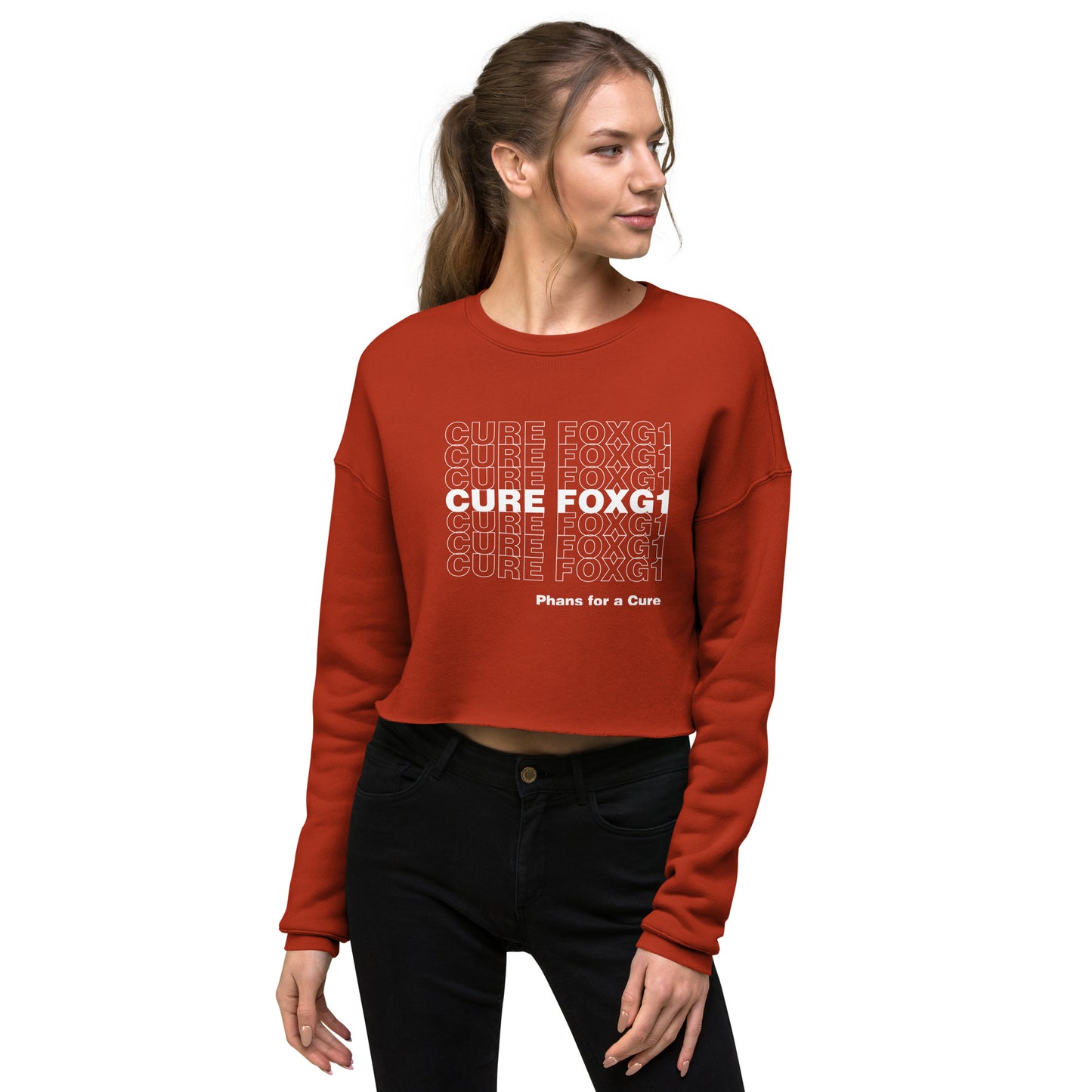 Read the Book, Cure FOXG1 - Cropped Sweatshirt