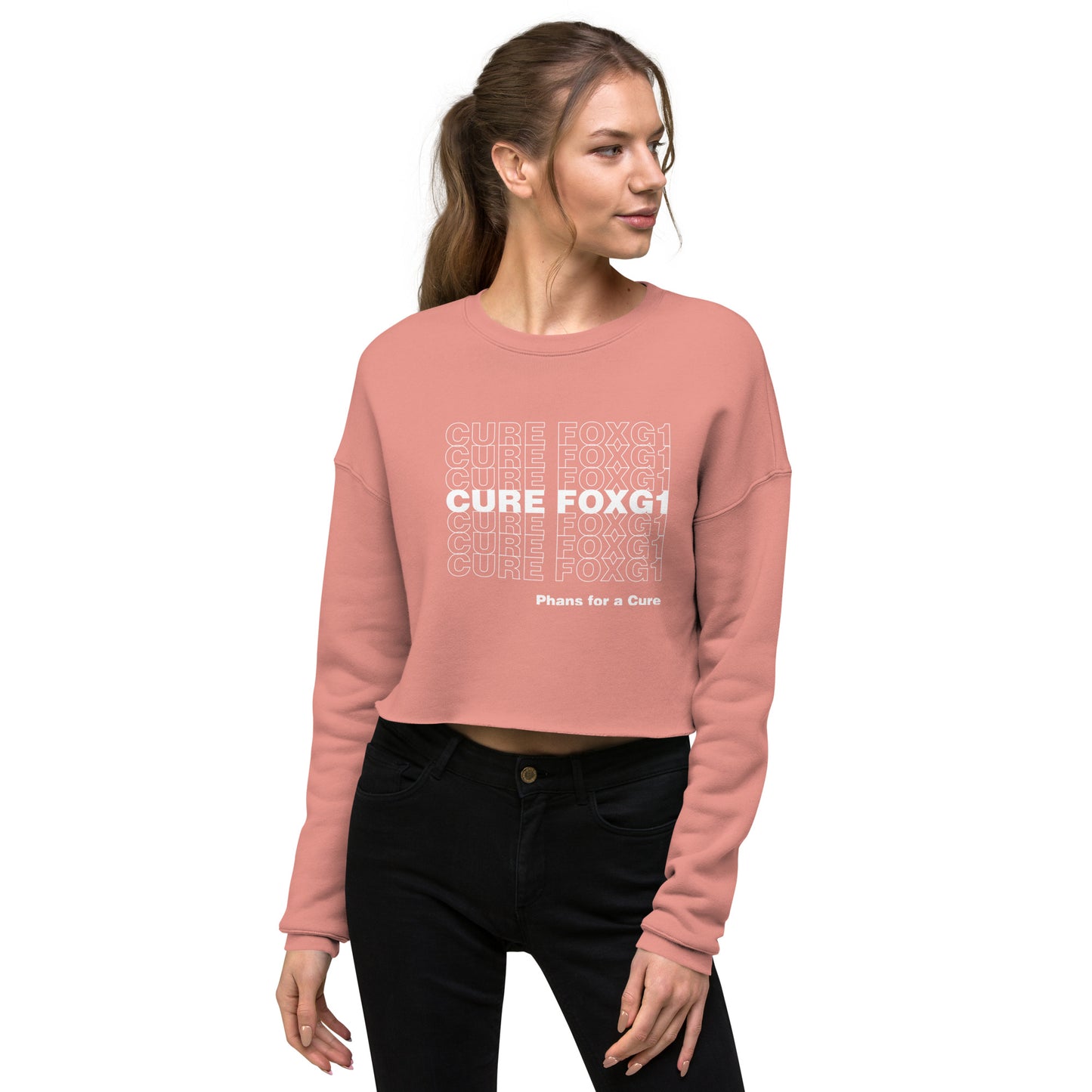 Read the Book, Cure FOXG1 - Cropped Sweatshirt